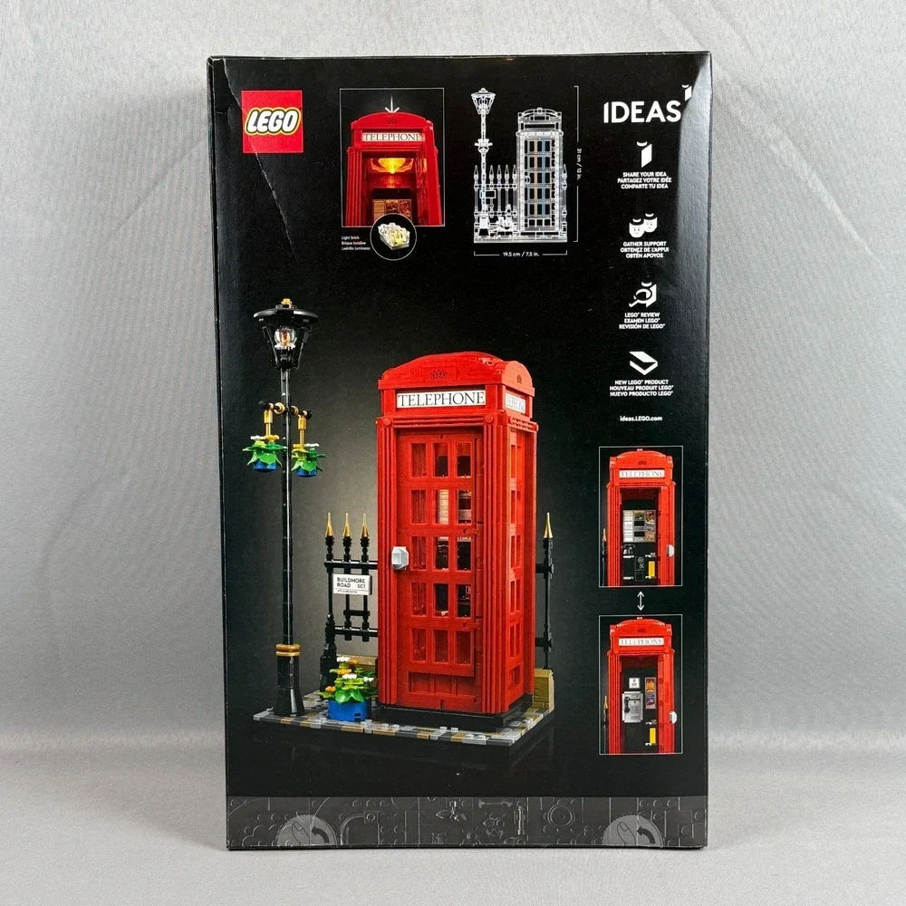 Lego Ideas #21347 Red London Telephone Box Retired Brand New Factory Sealed
